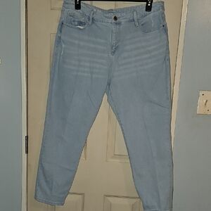 a.n.a Blue Ankle Cropped Jeans